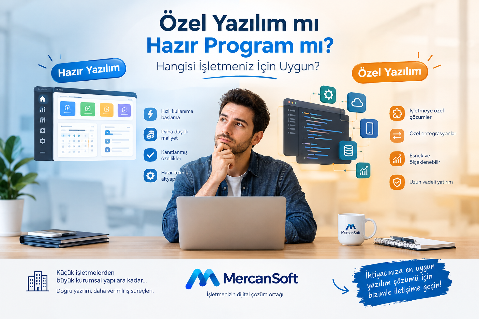 Özel Yazılım mı Hazır Yazılım mı? Hangisi İşletmeniz İçin Uygun?